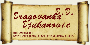 Dragovanka Đukanović vizit kartica